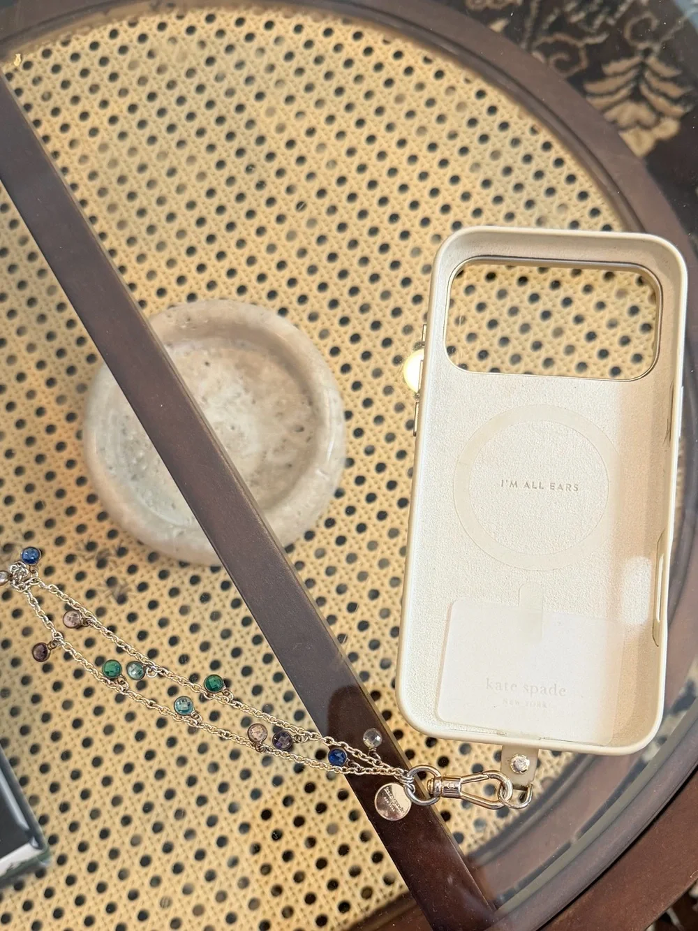 Kate Spade iPhone 17 Pro Max MagSafe Case + Gem Chain